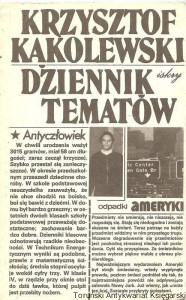 Dziennik tematów / Krzysztof Kąkolewski