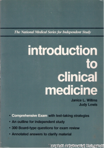 Introduction to clinical medicine / Janice L. Willms, Judy Lewis