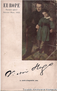 Europe Numero special Revue Mensuelle Fevrier-Mars 1952 Victor Hugo  A Cent-cinquante ans