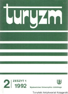 Turyzm 2 zeszyt 1 1992 / Praca zbiorowa 