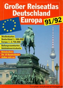 Grosser Reiseatlas Deutschland Europa 91/92 / Praca zbiorowa 