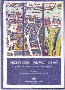 Przestrzeń-prawo-pismo : studia nad elementami kultury miejskiej / pod redakcją Andrzeja Buczyły, Anny Maleszki, Julii Możdżeń