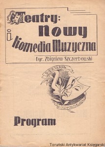 Teatry: Nowy i Komedia Muzyczna : Program / Brak autora 