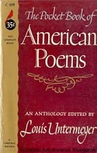 The pocket Book of American Poems / Louis Untermeyer 