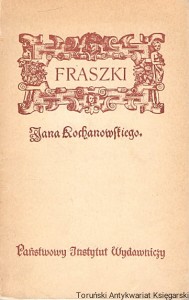 Fraszki w wyborze / Jan Kochanowski 