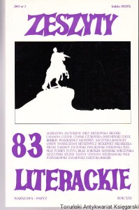 Zeszyty literackie 83 : kwartalnik lato 2003