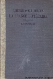 La France Litteraire / L. Herrig, G. F. Burguy