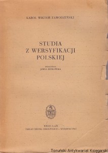 Studia z wersyfikacji polskiej / Karol Wiktor Zawodziński 