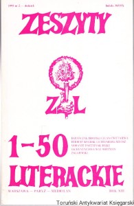 Zeszyty literackie 1-50 [dodatek do zeszytu 50]