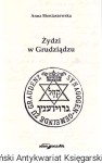 Żydzi w Grudziądzu / Anna Bieniaszewska