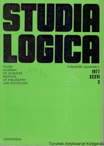 Studia Logica 1977 XXXVI 3 / Praca zbiorowa 