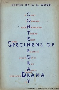 Specimens of contemporary drama / E. R. Wood  