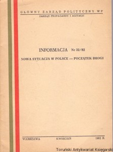 Informacja Nr 32/82 Nowa sytuacja w Polsce-Początki drogi / Brak autora 