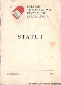 Statut : Polskie Towarzystwo Przyjaciół Serca i Życia / Brak autora 