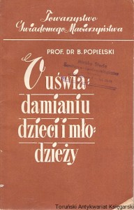O uświadamianiu dzieci i młodzieży / Bolesław Popielski 