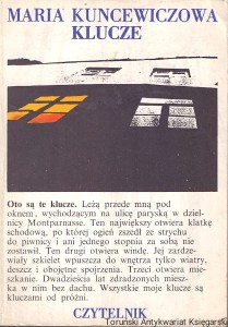 Klucze / Maria Kuncewiczowa 