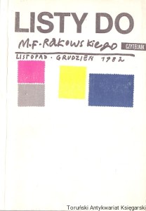 Listy do M. F. Rakowskiego listopad, grudzień 1982 / Brak autora 