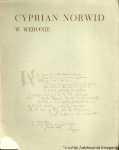 Cyprian Norwid w Weronie / Marian Bizan, Barbara Koc, Zdzisław Libera, Stanisław Makowski (oprac.)