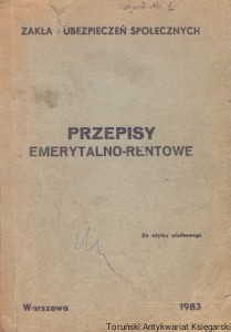 Przepisy emerytalno-rentowe / Brak autora
