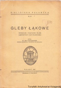 Gleby Łąkowe. Rodzaje i gatunki gleb łąkowych i ich własności / Jan Tomaszewski