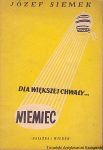 Dla większej chwały... Niemiec / Józef Siemek 