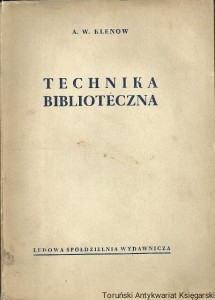 Technika biblioteczna / A. W. Klenow