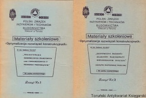 Materiały szkoleniowe : Optymalizacja rozwiązań konstrukcyjnych z. 1,2 / Tadeusz Kabat