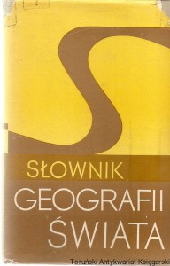 Słownik geografii świata (egzemplarz z nieaktualnymi pieczątkami)