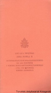 List Ojca Świętego Jana Pawła II do Episkopatu Kościoła Katolickiego / Jan Paweł II