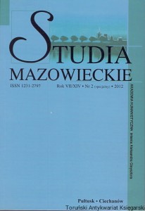 Studia Mazowieckie Rok VII/XIV – Nr 2 (specjalny) - 2012 / Praca zbiorowa 