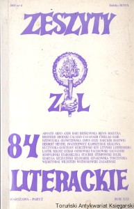 Zeszyty Literackie 84 2003 nr 4 / Praca zbiorowa 
