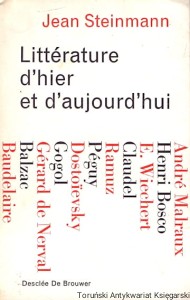 Litterature d'hier et d'aujourd'hui / Jean Steinmann 