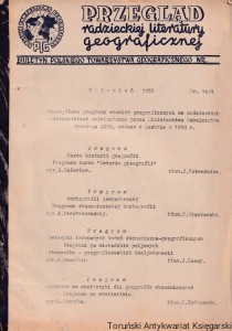 Szczegółowe programy studiów geograficznych na radzieckich uniwersytetach. Przegląd radzieckiej literatury geograficznej. Biuletyn Polskiego Towarzystwa Geograficznego nr 14/4 / Praca zbiorowa