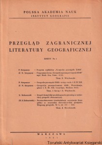 Przegląd zagranicznej literatury geograficznej Zeszyt nr 3 / T. Żebrowski (red.)