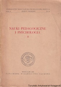 Nauki pedagogiczne i psychologia II / Seweryn Wysłouch (red.)