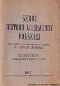 Skrót historii literatury polskiej  / Henryk Lewiński (oprac.)