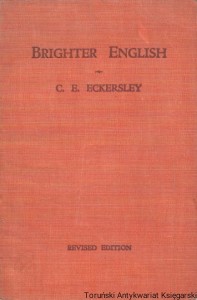 Brighter English / C. E. Ecketsley