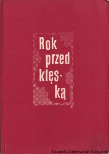 Rok przed klęską / Maria Turlejska 