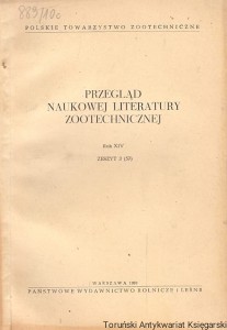 Przegląd naukowej literatury zootechnicznej Rok XIV zeszyt 3 (57) / Praca zbiorowa 