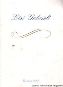 List Gabrieli / Brak autora