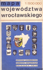 Mapa województwa wrocławskiego / Praca zbiorowa 