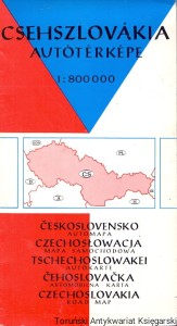 Csehszlovakia Autoterkepe : Czechosłowacja Mapa samochodowa / Praca zbiorowa 