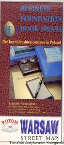 Warsaw Street Map : Business Foundation Book 1993-1994 [Plan Warszawy 1991]