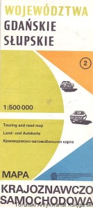 Województwa Gdańskie Słupskie : Mapa krajoznawczo samochodowa / Praca zbiorowa 