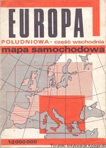Europa Południowa -część wschodnia Mapa samochodowa / Brak autora 