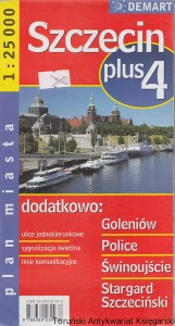 Szczecin plus 4 : Goleniów, Police, Świnoujście, Stargard Szczeciński : Plan miasta / Brak autora