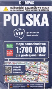 Polska : Mapa samochodowa dla profesjonalistów / Brak autora