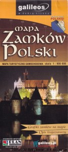 Mapa zamków Polski : Mapa turystyczno-samochodowa / Brak autora