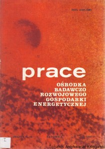 Prace Ośrodka Badawczo Rozwojowego Gospodarki Energetycznej Nr 9-10 Katowice 1987 / Praca zbiorowa 