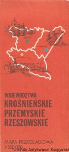 Województwa Krośnieńskie, Przemyskie, Rzeszowskie : mapa przeglądowa / Brak autora